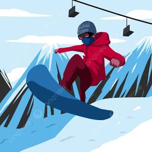 лыжник на склоне PNG , снег, зимой, лыжи PNG картинки и пнг PSD рисунок для й загрузки