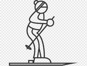 Лыжи Рисование Книжка-раскраска Зимний спорт, лыжи, белый, млекопитающее, ребенок png