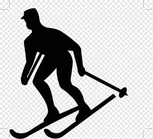 лыжник, png