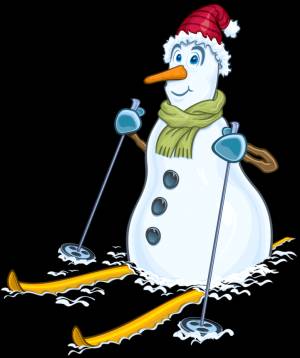 Трафареты снеговиков