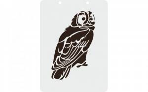трафарет Сова, 12,5 х 17 см