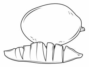 Манго раскраска для детей