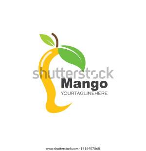 Mango Fruit Vector Illustration Logo Icon