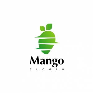 Дизайн логотипа манго вдохновение