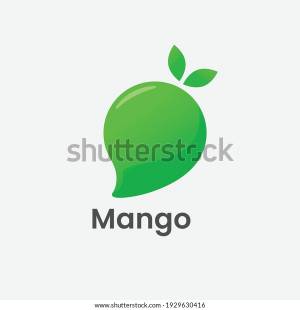 Mango Fruit Gradient Logo Template Design