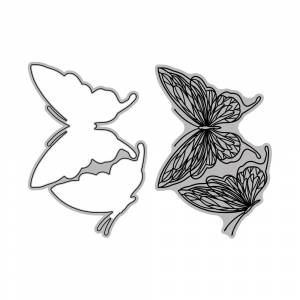 Штампы для вырезания манго Летающая бабочка прозрачный штамп Скрапбукинг своими руками металлические штампы трафареты Горячая фольга шаблон для карт