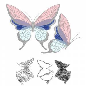 Штампы для вырезания манго Летающая бабочка прозрачный штамп Скрапбукинг своими руками металлические штампы трафареты Горячая фольга шаблон для карт