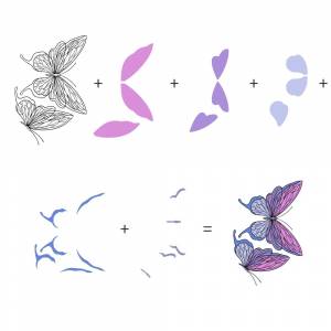 Штампы для вырезания манго Летающая бабочка прозрачный штамп Скрапбукинг своими руками металлические штампы трафареты Горячая фольга шаблон для карт