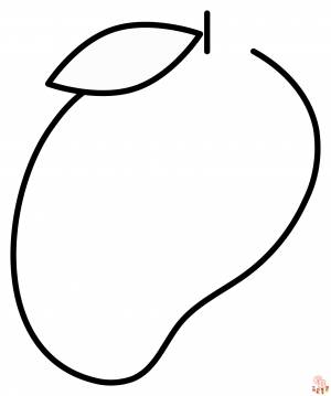 Раскраски манго