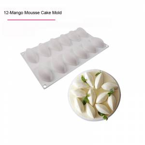 12 манго желе Мусс Торта манго Форма инструмент торта мороженого регби сконовые формы сделай сам форма для шоколадного фондана