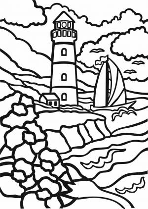 Трафарет Маяк