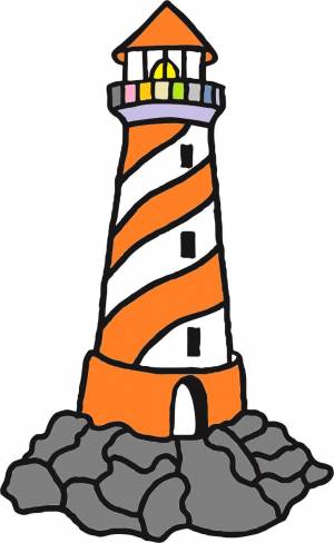 Трафарет для цветного песка Маяк №2