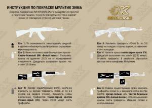 Камуфляж Multicam Alpine трафареты для оружия