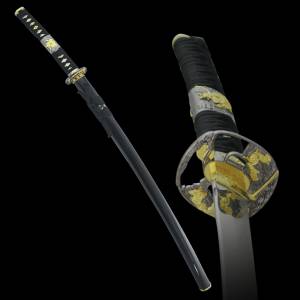 Art Gladius Катана самурайский меч черные ножны