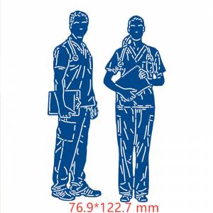 Доктор Медсестры трафареты для резки металла DIY Скрапбукинг рельефная фотография альбом декоративные бумажные карточки ремесла высечки