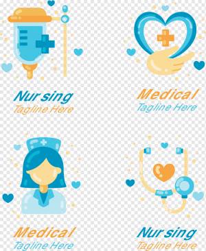 медсестра медицинский логотип шаблон, png