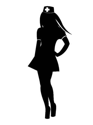 Трафареты Медсестры для вырезания из бумаги