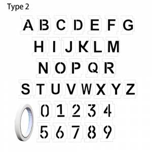 Граффити пластиковое украшение DIY адрес почтового ящика 26 букв многоразовый набор трафаретов 0-9 цифр