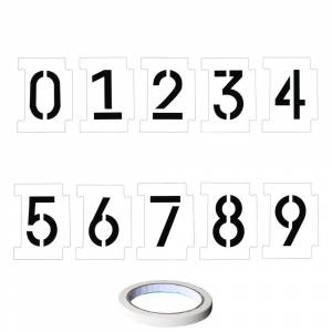 Украшение граффити своими руками с пластиковой лентой, 26 букв, 0-9 цифр, набор трафаретов многоразового использования