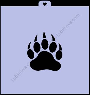 Трафарет «Лапа медведя» 