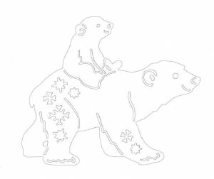 Вытынанки зимние жители