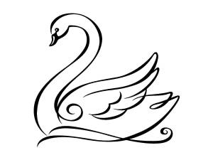 Трафареты Лебедя