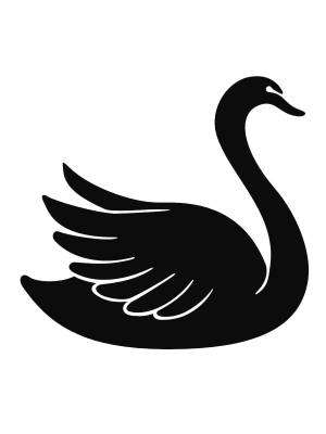 Трафареты Лебедя