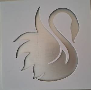 Файл STL Трафарет лебедя ・Модель 3D-принтера для скачивания・Cults