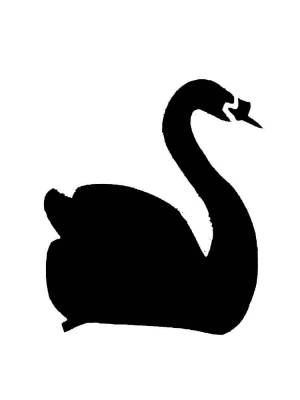 Трафареты Лебедя