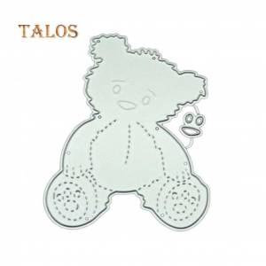 OUGEYA сидящий медведь металлические трафареты DIY Скрапбукинг бумажные карты альбом фото трафарет