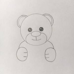 Самый легкий рисунок медведя