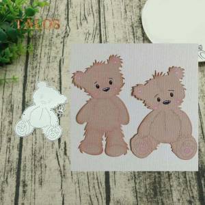 OUGEYA сидящий медведь металлические трафареты DIY Скрапбукинг бумажные карты альбом фото трафарет