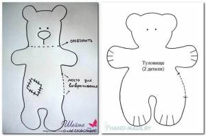 Медведи из фетра своими руками