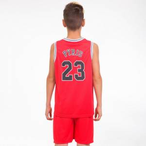 Комплект детской баскетбольной формы PSG №23 Майкл Джордан красный