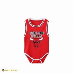 Боди детское Майкл Джордан №23 Чикаго Буллз, цвет красный, сезон 2021 ⚽  от 1 990 руб