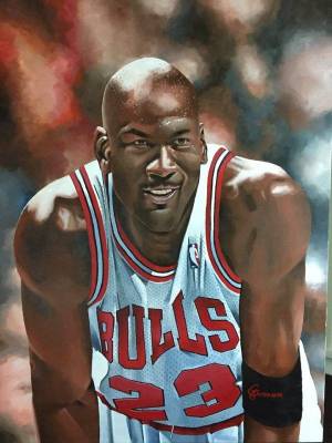 Michael Jordan, Chicago Bulls by Dan Stromme in 2023