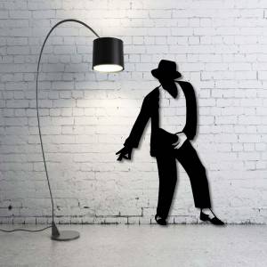 Файл STL Настенное украшение в стиле Майкла Джексона ・Шаблон для 3D-печати для загрузки・Cults