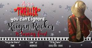 Шаблон приглашение на приглашение на приглашение на Майкл Джексон