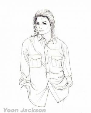 Майкл джексон раскраска