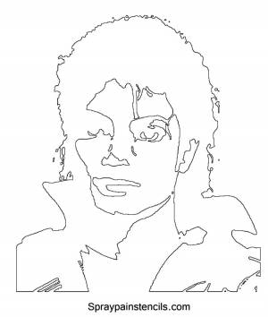 Трафарет майкл джексон