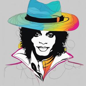 Красочная иллюстрация майкла джексона