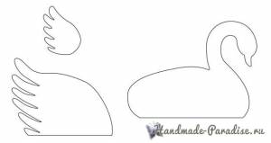 План-конспект занятия по изготовлению аппликации Лебедь