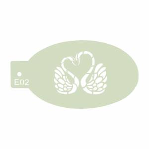 Трафарет E02 Лебеди