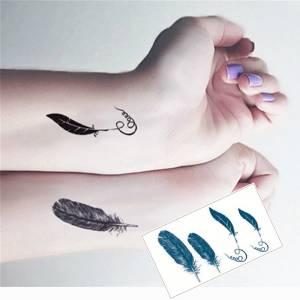 SHNAPIGN Лебедь перья флэш-тату ручная наклейка 10,5*6 см маленькая Водонепроницаемая хна красота Временное Тело искусство бесплатная доставка