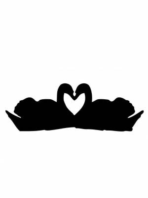 Трафареты Лебедя