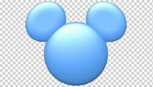 Микки Маус Минни Маус The Walt Disney Company, Шаблон для Ушей Микки Мауса, синий, сфера, силуэт png