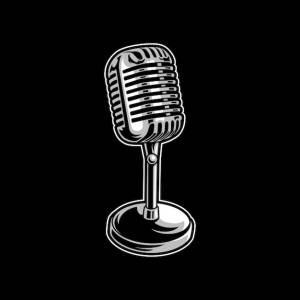 Микрофон иллюстрации дизайн логотипа