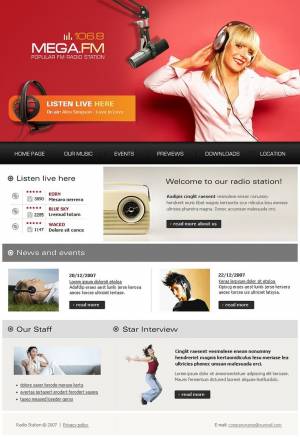 10 Most popular Radio website templates
