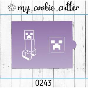 трафарет Майнкрафт №4 оптом и в розницу в России