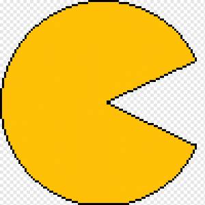 Майнкрафт Круг Пиксель арт, Pac Man, шаблон, угол, лист png